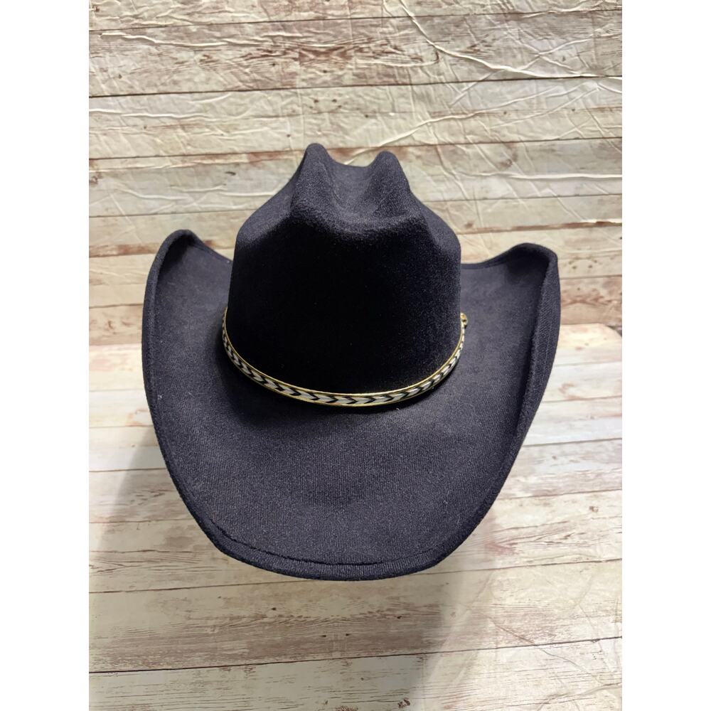 Summit Hat Co. Wool Felt Cowboy Hat 7X Size 7 1/4 Western Black